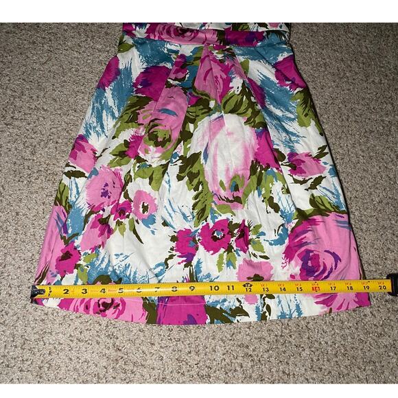 Twenty One - Floral Strapless Mini Dress - Size Small - Picture 7 of 13